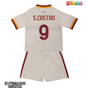 AS Roma Santiago Castro #9 Dětské Venkovní dres komplet 2026-27 Krátký Rukáv (+ trenýrky)
